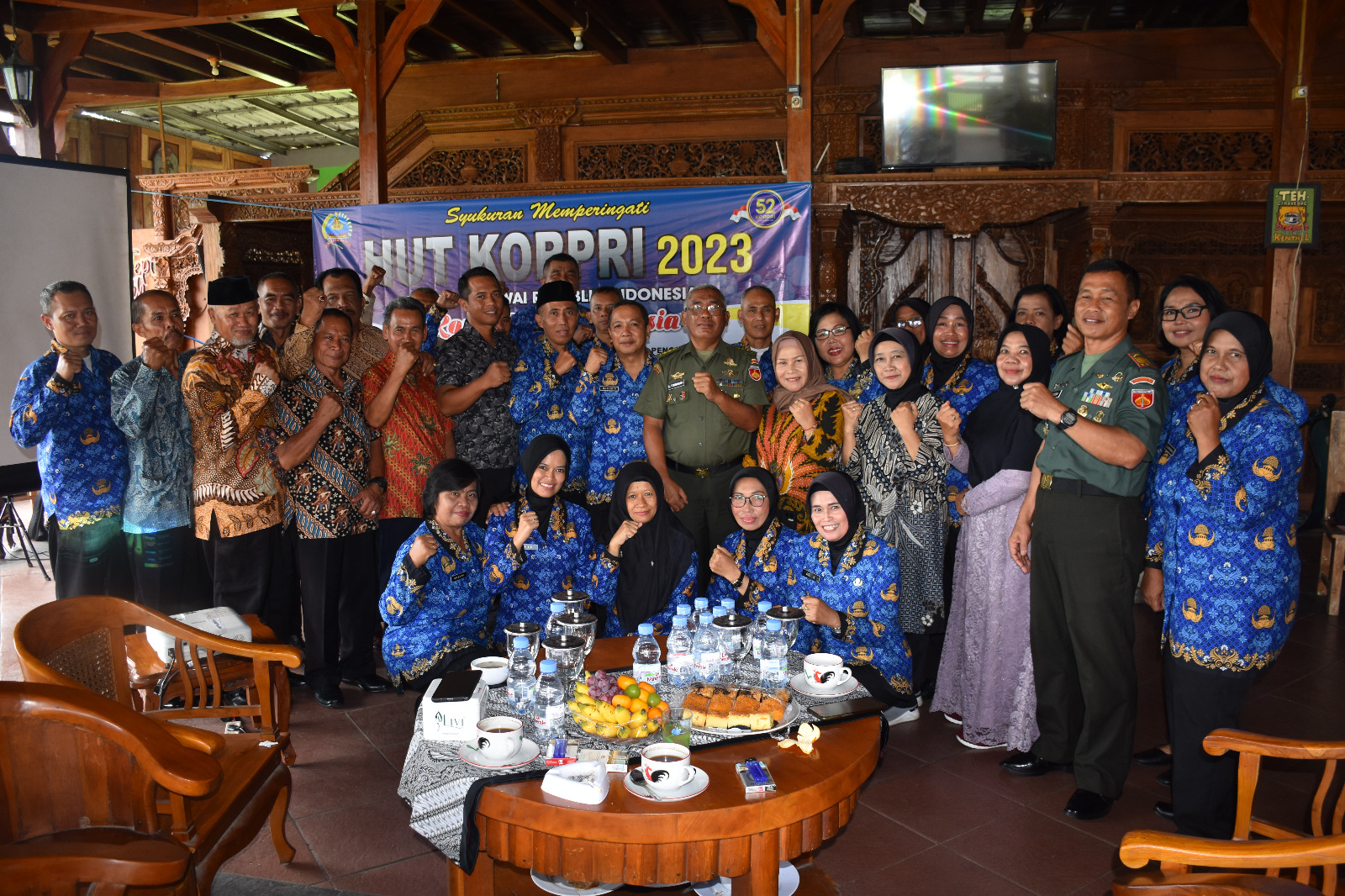Sub Unit TNI Korem 073/Mkt Peringati HUT Korpri ke 52